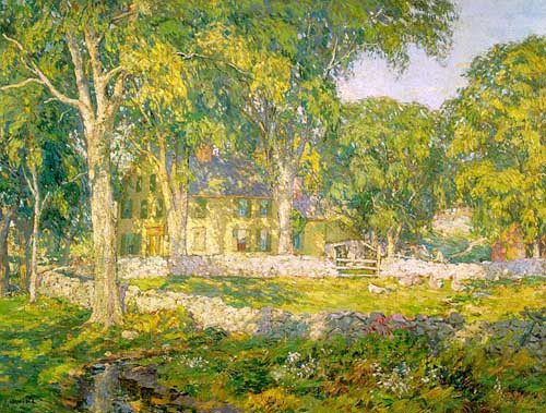 Painting Code#40123-Irvine, Wilson Henry(USA): The Old Homestead