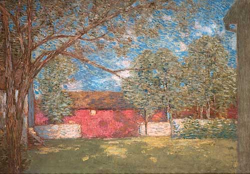 Painting Code#40189-Weir, Julian Alden(USA): The Barns at Windham 