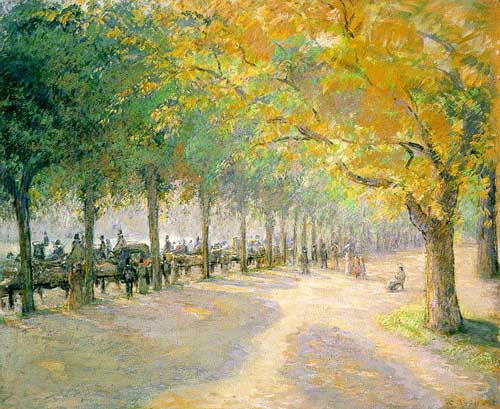 Painting Code#40219-Pissarro, Camille: London Hyde Park