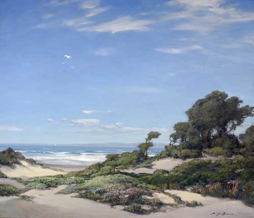 Painting Code#40254-Henry J. Breuer: Coast of Carmel
