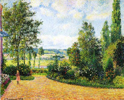 Painting Code#40275-Pissarro, Camille - Mirbeau&#039;s Garden, the Terrace