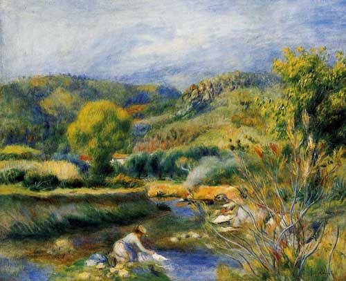 Painting Code#40277-Renoir, Pierre-Auguste  - The Laundress