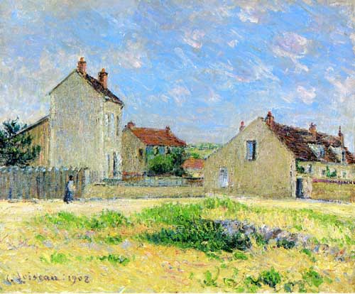 Painting Code#40284-Gustave Loiseau - Landscape, near Auxerre