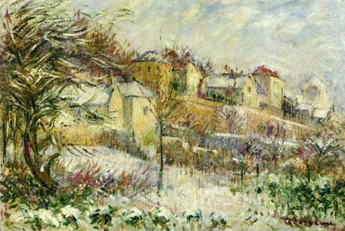 Painting Code#40285-Gustave Loiseau - L&#039;Hermitage in Pontoise