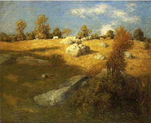 Painting Code#40298-Julian Alden Weir - Upland Pasture