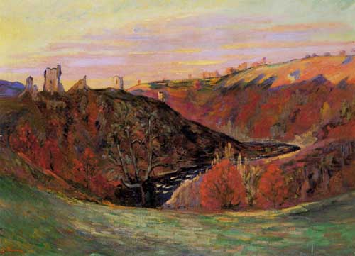 Painting Code#40317-Armand Guillaumin - Sunset on the Creuse