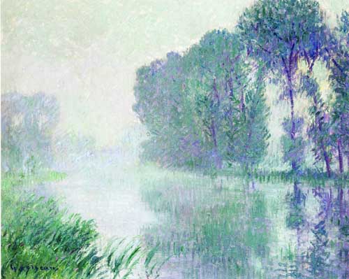 Painting Code#40337-Gustave Loiseau - Fog, Morning Effect