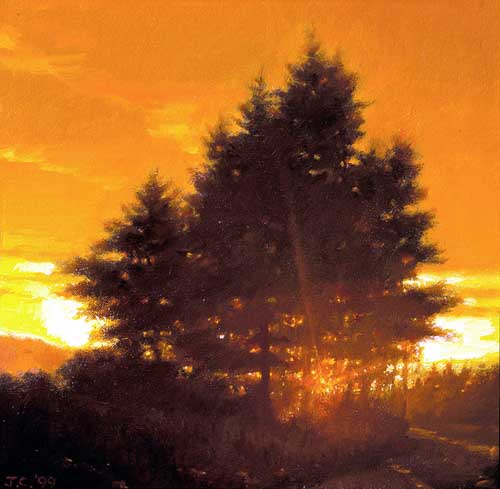 Painting Code#40371-Collins, Jacob(USA): Sunset Tree