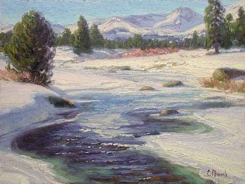 Painting Code#40410-Charles Muench: Winter Color
