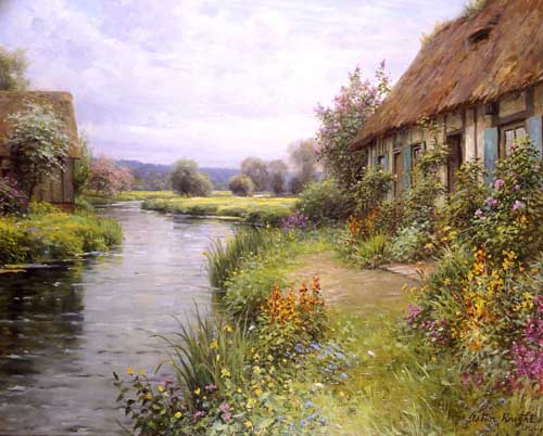 Painting Code#40415-Knight, Louis Aston(USA): A Bend in the River