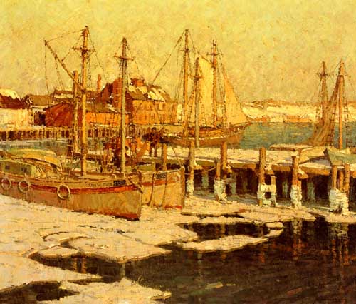 Painting Code#40451-Mulhaupt, Frederick(USA): Gloucester Harbor