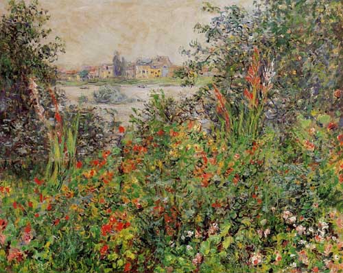 Painting Code#40540-Monet, Claude - Flowers at Vetheuil