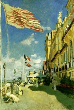 Painting Code#40544-Monet, Claude: Hotel des Roches Noires, Trouville
