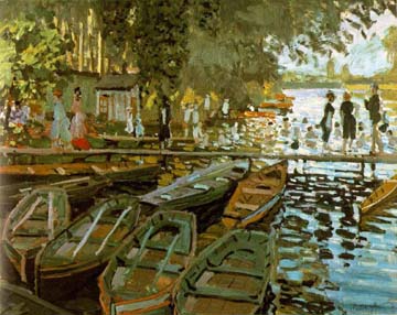 Painting Code#40546-Monet, Claude: Bathing at La Grenouillere