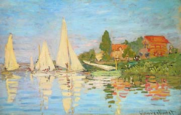 Painting Code#40551-Monet, Claude: The Regatta at Argenteuil