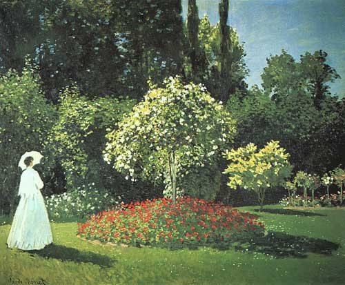 Painting Code#40556-Monet, Claude: Woman in the Garden(Saint-Adresse)