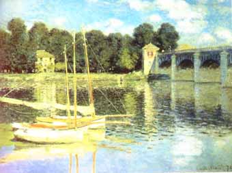 Painting Code#40561-Monet, Claude: Bridge at Argenteuil