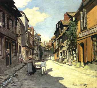 Painting Code#40569-Monet, Claude: La Rue de la Bavolle in Honfleur