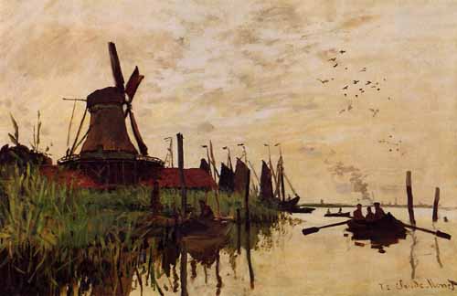 Painting Code#40570-Monet, Claude: Mill near Zaandam