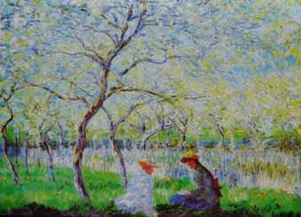 Painting Code#40572-Monet, Claude: A Spring Idyll 