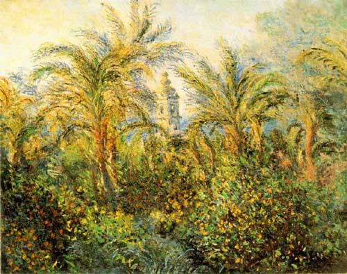 Painting Code#40573-Monet, Claude: Garden in Bordighera, Impression of Morning
