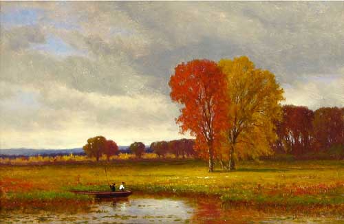 Painting Code#40597-James Renwick Brevoort - Autumn Meadows