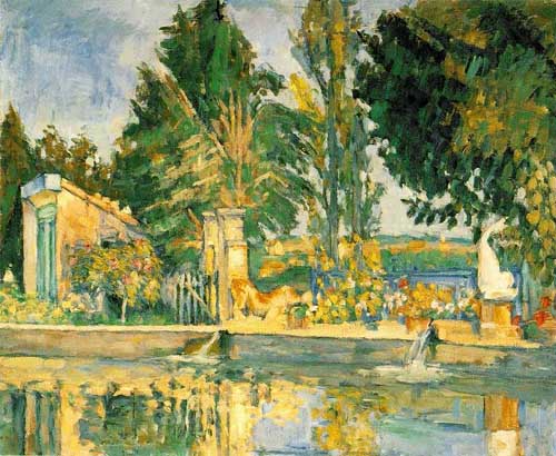 Painting Code#40609-Cezanne, Paul - Jas de Buffan, The Pool 
