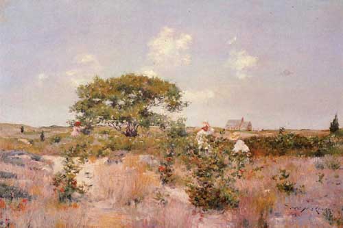 Painting Code#40616-William Merritt Chase - Shinnecock Landscape