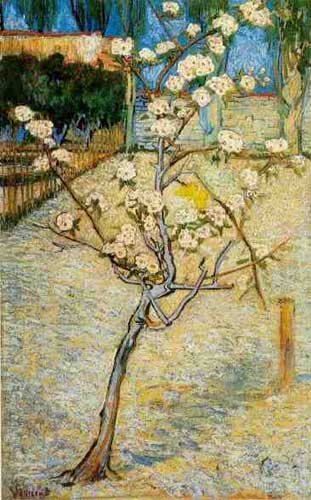 Painting Code#40626-Vincent Van Gogh:Pear Trees in Bloom Arles
