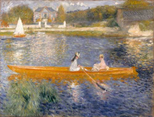 Painting Code#40634-Renoir, Pierre-Auguste: Banks of the Seine at Asnieres