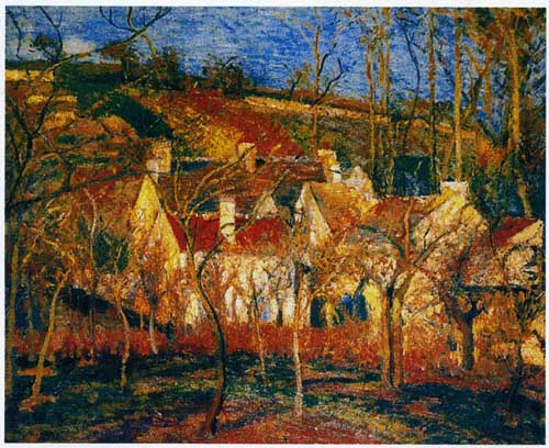 Painting Code#40643-Pissarro, Camille: Red Roofs