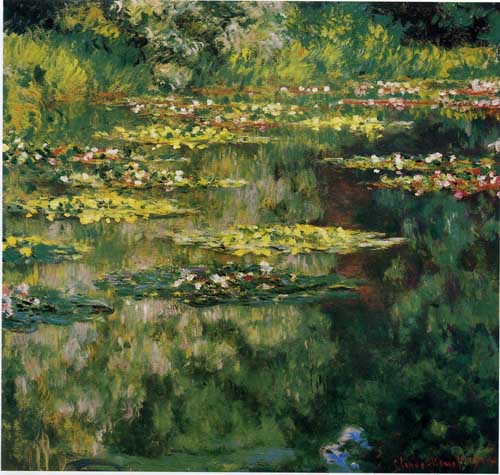Painting Code#40648-Monet, Claude - Water Lily Pond