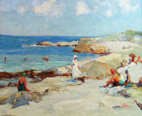 Painting Code#40698-Hobart Nichols: Bathers
