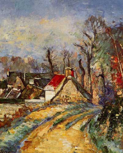 Painting Code#40705-Cezanne, Paul - The Turn in the Road at Auvers