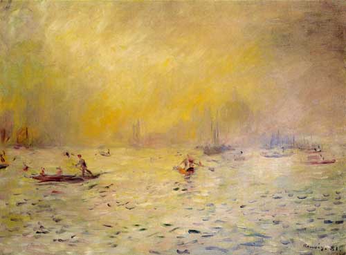 Painting Code#40709-Renoir, Pierre-Auguste - View of Venice, Fog