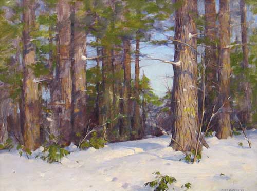 Painting Code#40731-Allen Dean Cochran: Winter Light and Shadow
