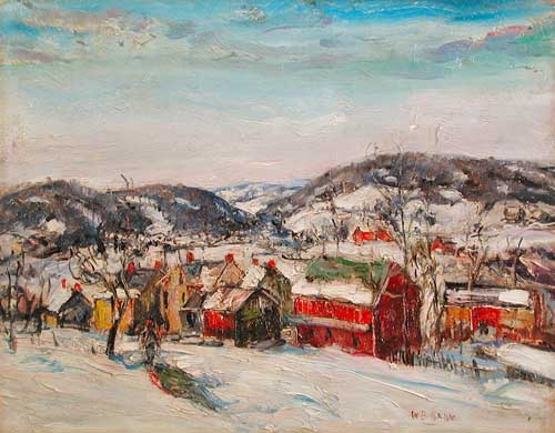 Painting Code#40733-Baum, Walter E.: A Bucks County Christmas