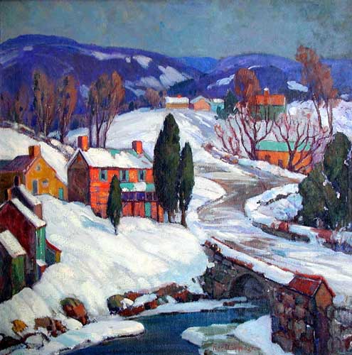 Painting Code#40738-Coppedge, Fern Isabel: Snowy Country Side