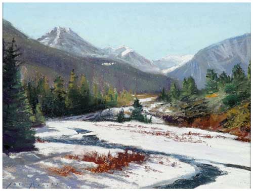Painting Code#40740-JOE  ARNOLD: Woodriver &amp; Franc s Peak