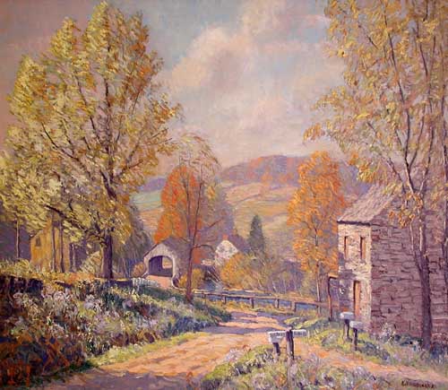 Painting Code#40748-Nunamaker, Kenneth: Road to Rosemont