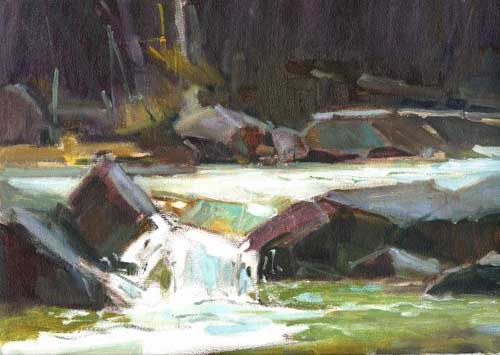 Painting Code#40763-Catherine Gill: Kootenai Creek