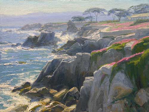 Painting Code#40771-Charle Smuench: Pacific Grove Coast