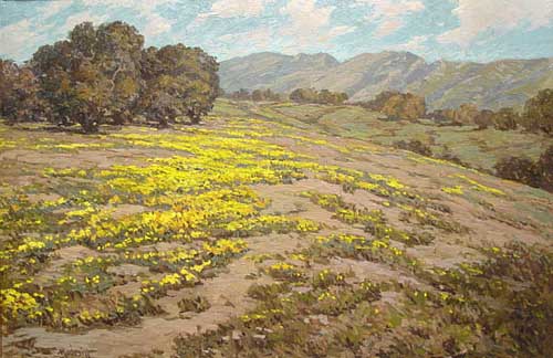 Painting Code#40802-JOHN MODESITT(USA): Foothills in Spring 