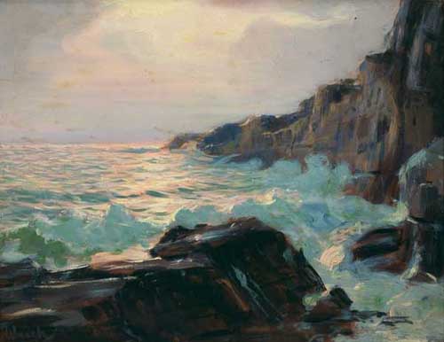 Painting Code#40830-FREDERICK JUDD WAUGH(USA): Afternoon Glow