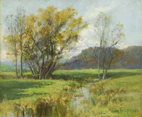 Painting Code#40833-OLIVE PARKER BLACK(USA): Landscape with Stream