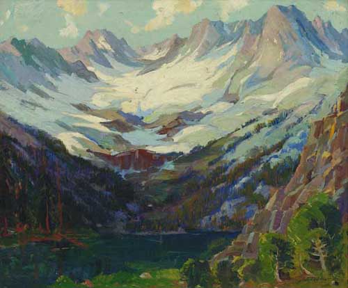 Painting Code#40834-GEORGE DEMONT OTIS(USA): Snow Capped Mountains 