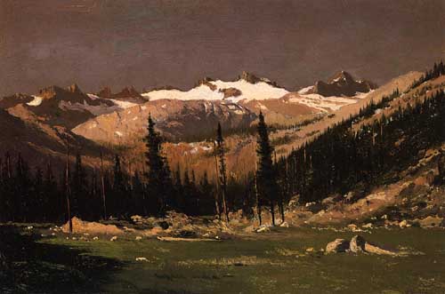 Painting Code#40844-Bradford, William(USA): Mount Lyell above Yosemite
