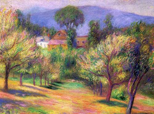 Painting Code#40847-Glackens, William(USA): Connecticut Landscape