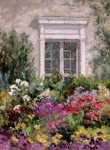 Painting Code#40863-Aleen Aked(Canadian-American): In My Garden
