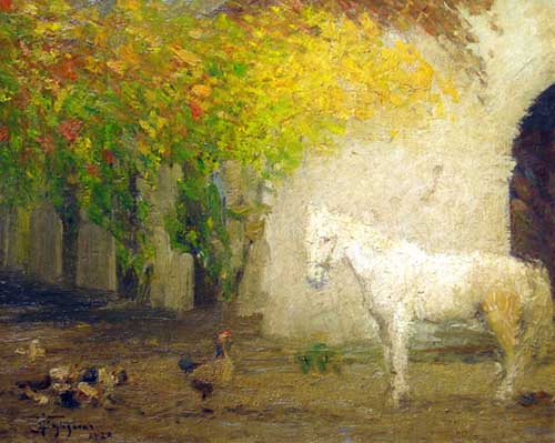 Painting Code#40906-Felice Castegnaro(Italy): Autumn
